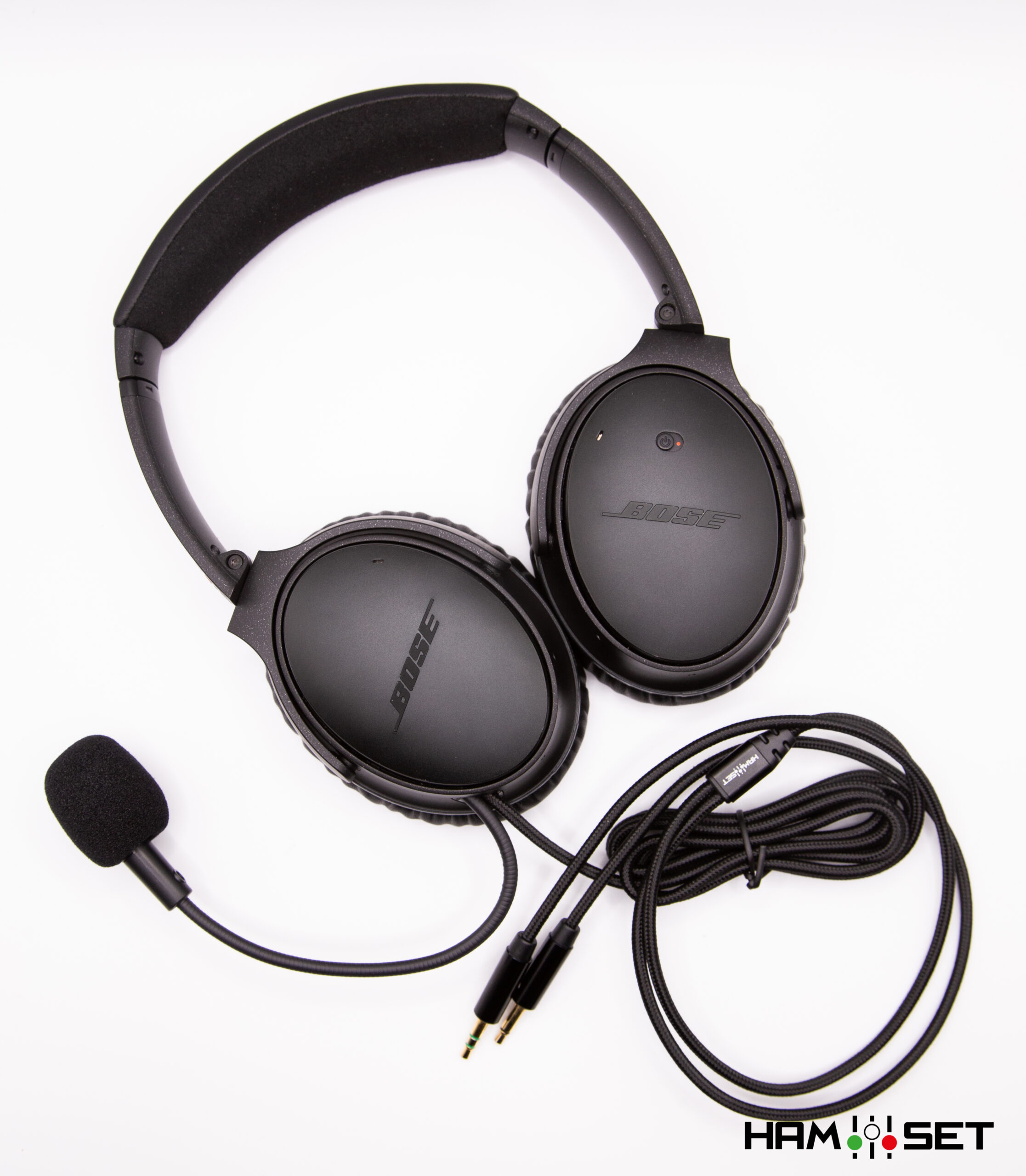 Bose QC-25 BLACK LIMITED EDITION HeadSet with Boom Mic Refurbished