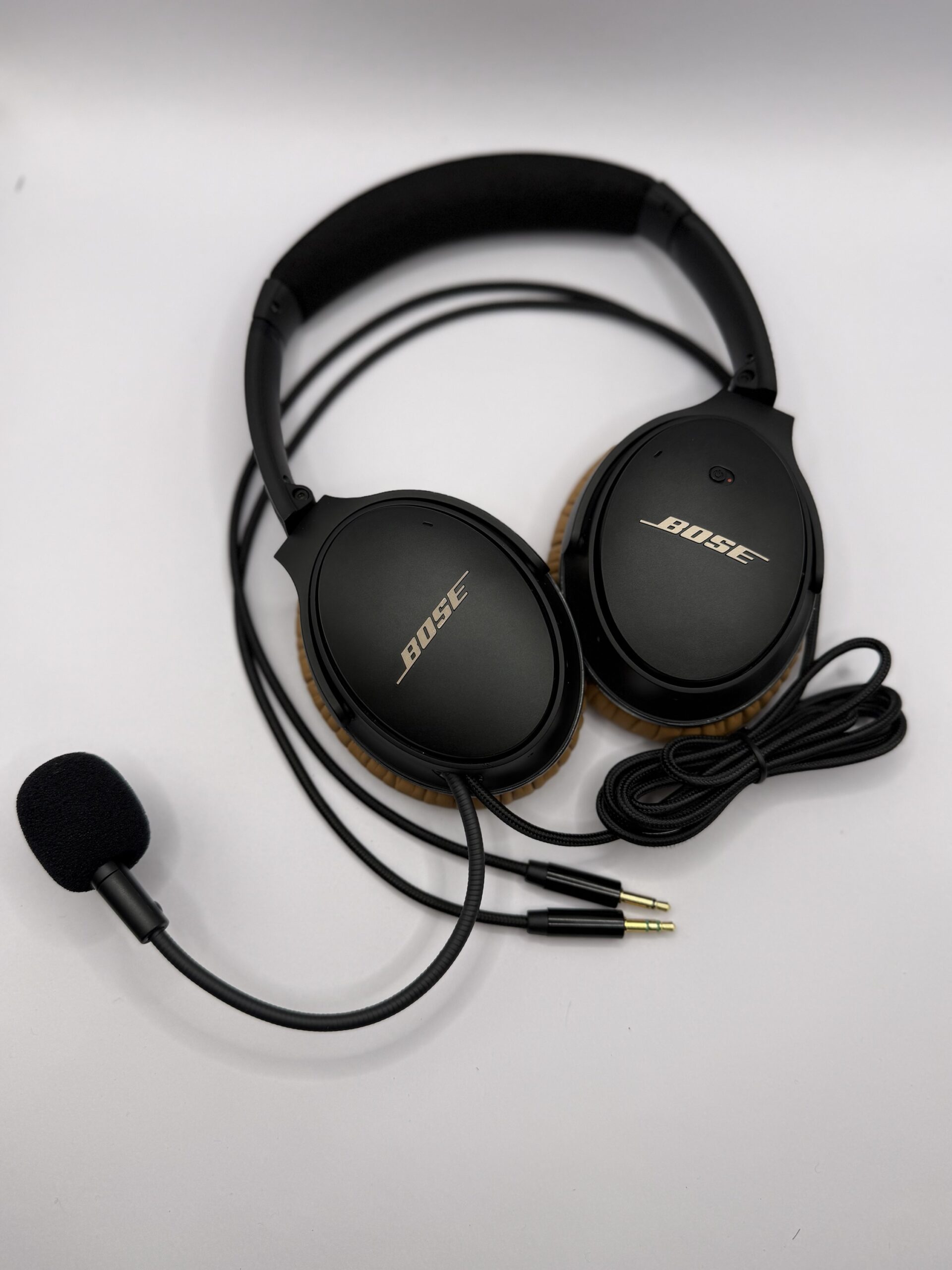Bose QC-25 Brown LIMITED EDITION unique piece! HeadSet with Boom dynamic DX Mic Refurbished - Image 3
