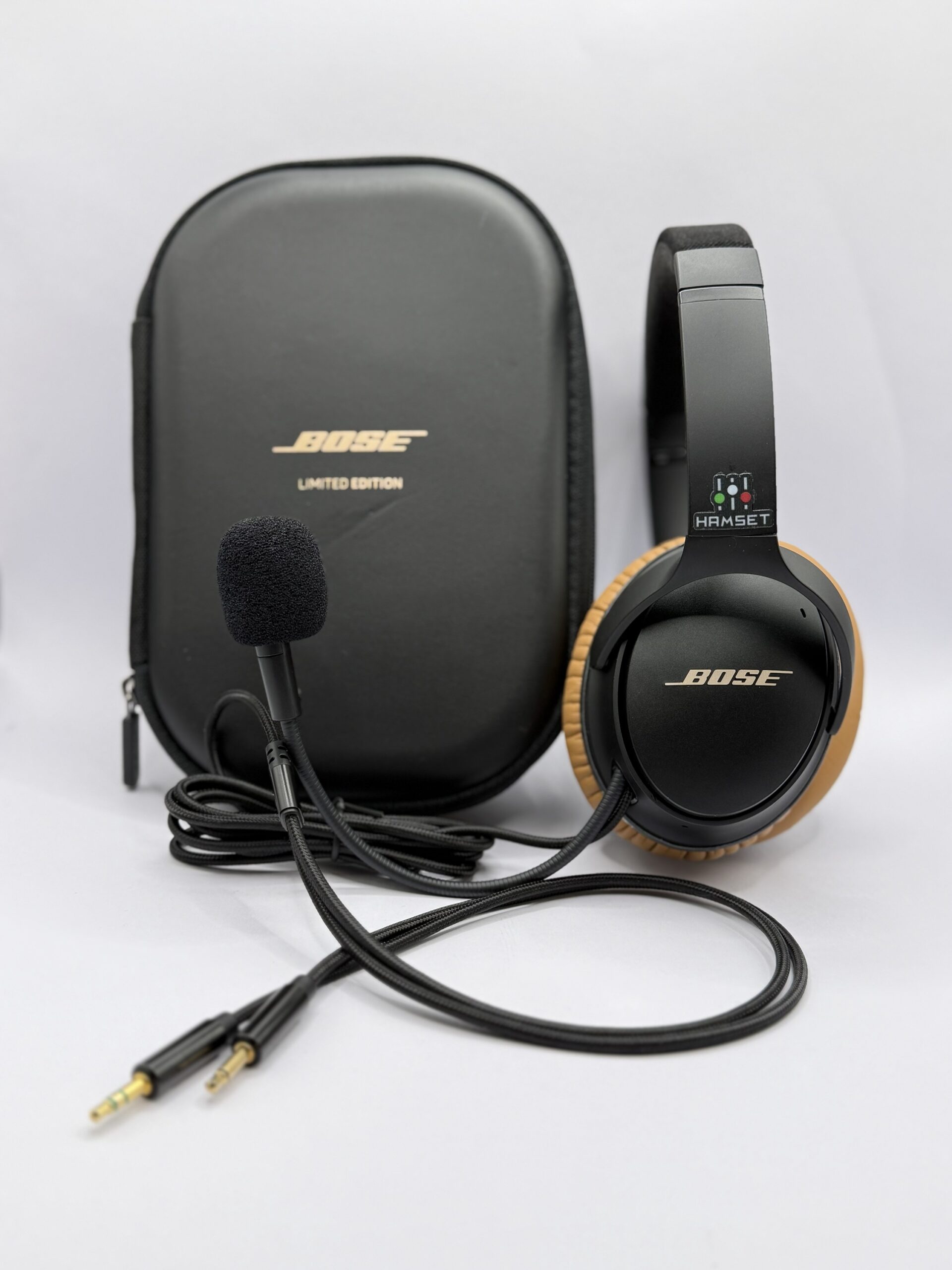 Bose QC-25 Brown LIMITED EDITION unique piece! HeadSet with Boom dynamic DX Mic Refurbished - Image 5